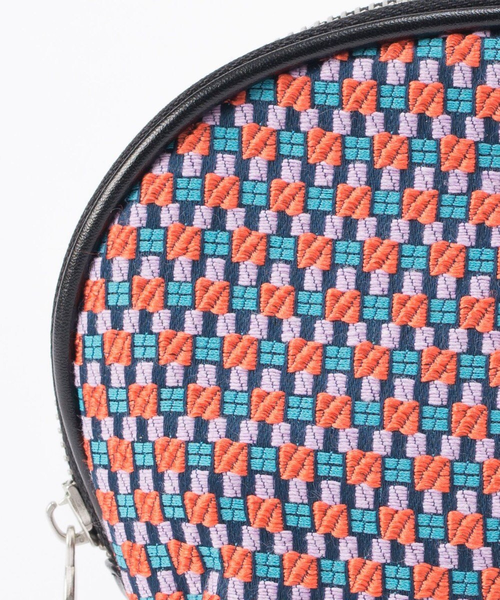 GRACE CONTINENTAL ファブリックシェルポーチ 