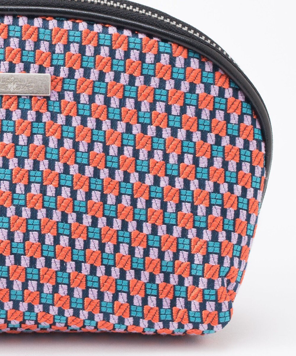 GRACE CONTINENTAL ファブリックシェルポーチ 