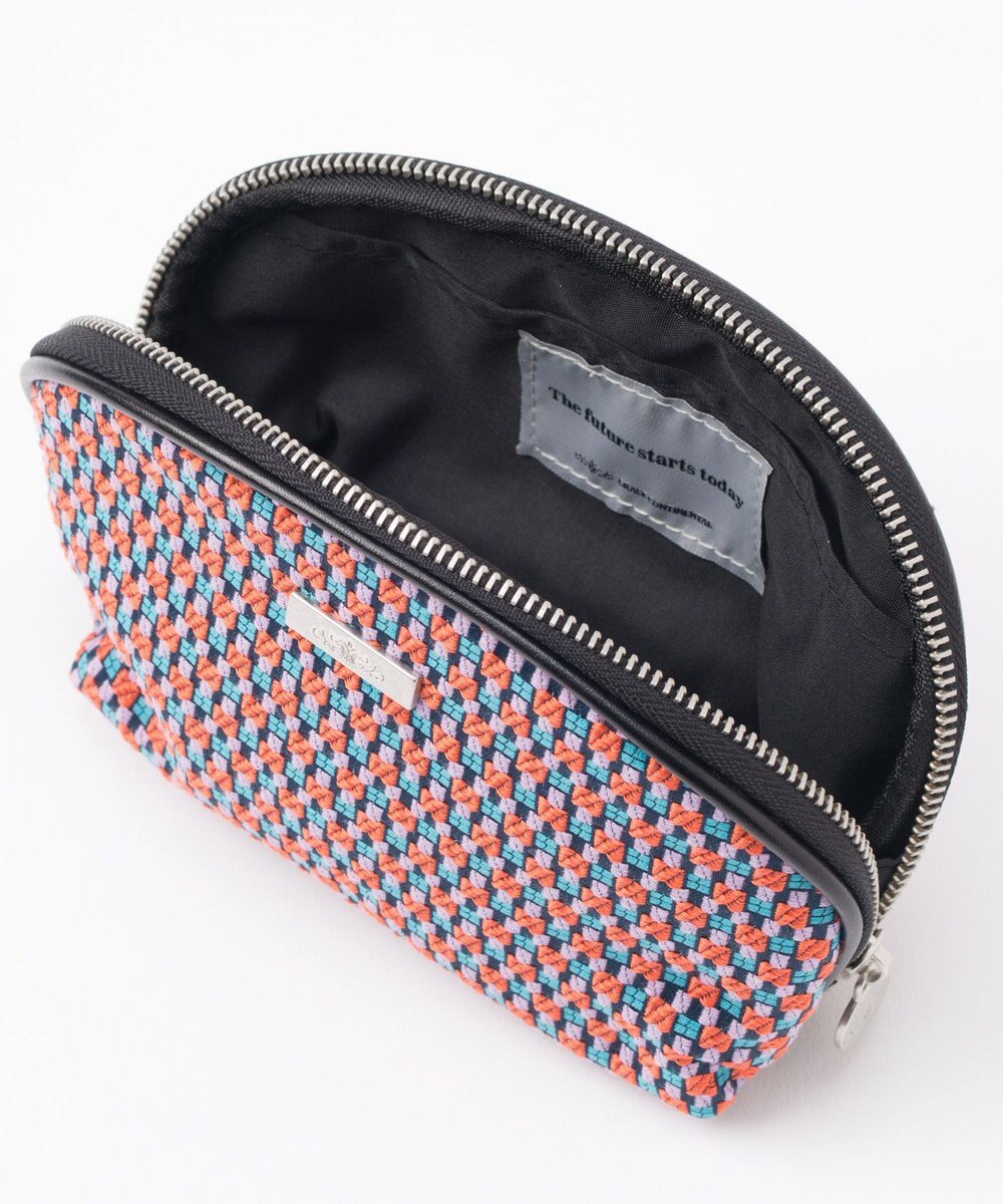 GRACE CONTINENTAL ファブリックシェルポーチ 