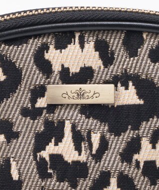 GRACE CONTINENTAL ファブリックシェルポーチ グレー