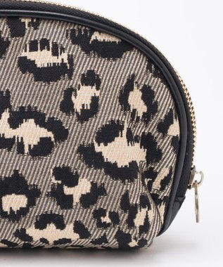 GRACE CONTINENTAL ファブリックシェルポーチ グレー