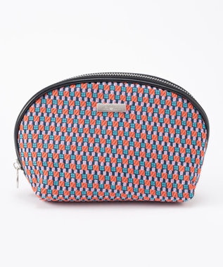 GRACE CONTINENTAL ファブリックシェルポーチ ローズ