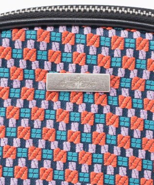 GRACE CONTINENTAL ファブリックシェルポーチ ローズ