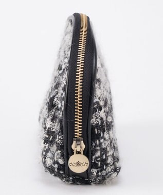 GRACE CONTINENTAL ファブリックシェルポーチ ブラック