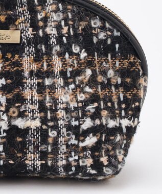 GRACE CONTINENTAL ファブリックシェルポーチ ベージュ