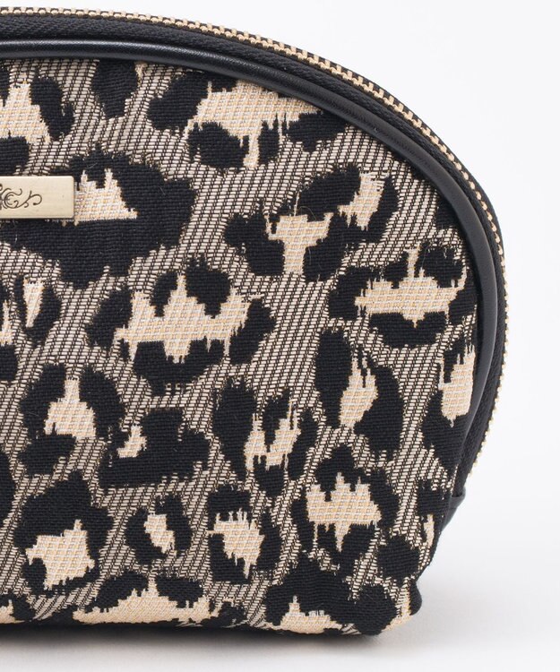 GRACE CONTINENTAL ファブリックシェルポーチ グレー