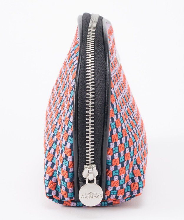 GRACE CONTINENTAL ファブリックシェルポーチ ローズ