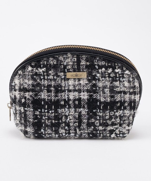 GRACE CONTINENTAL ファブリックシェルポーチ ブラック