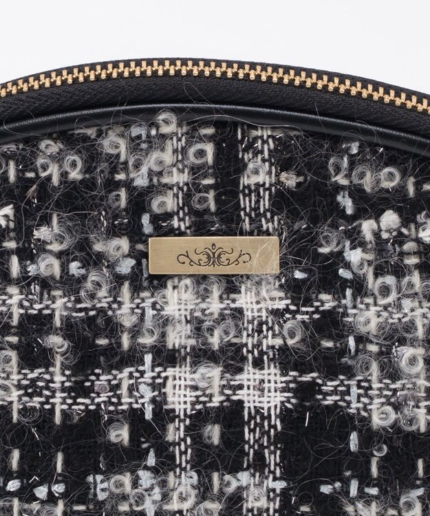 GRACE CONTINENTAL ファブリックシェルポーチ ブラック