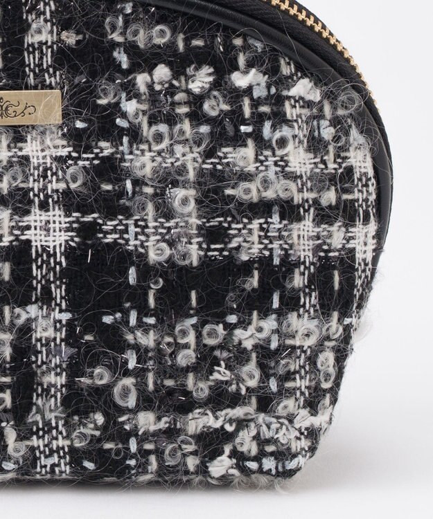 GRACE CONTINENTAL ファブリックシェルポーチ ブラック