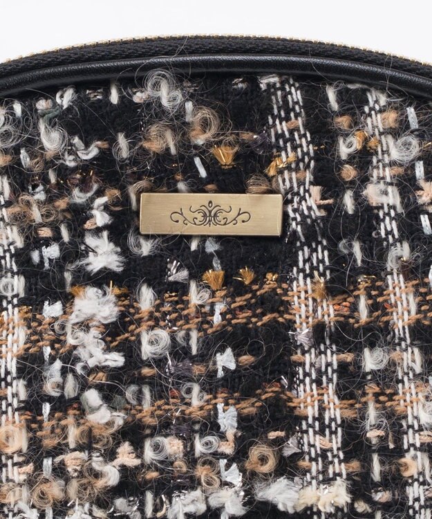 GRACE CONTINENTAL ファブリックシェルポーチ ベージュ