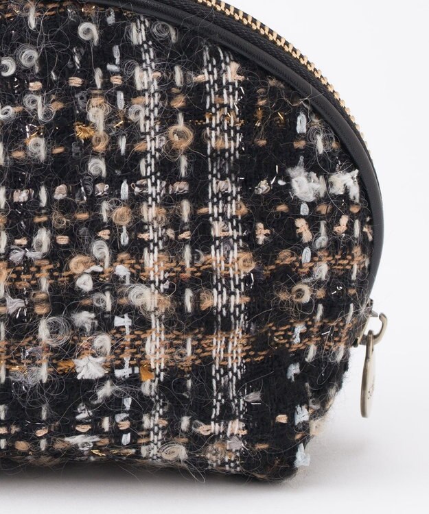 GRACE CONTINENTAL ファブリックシェルポーチ ベージュ