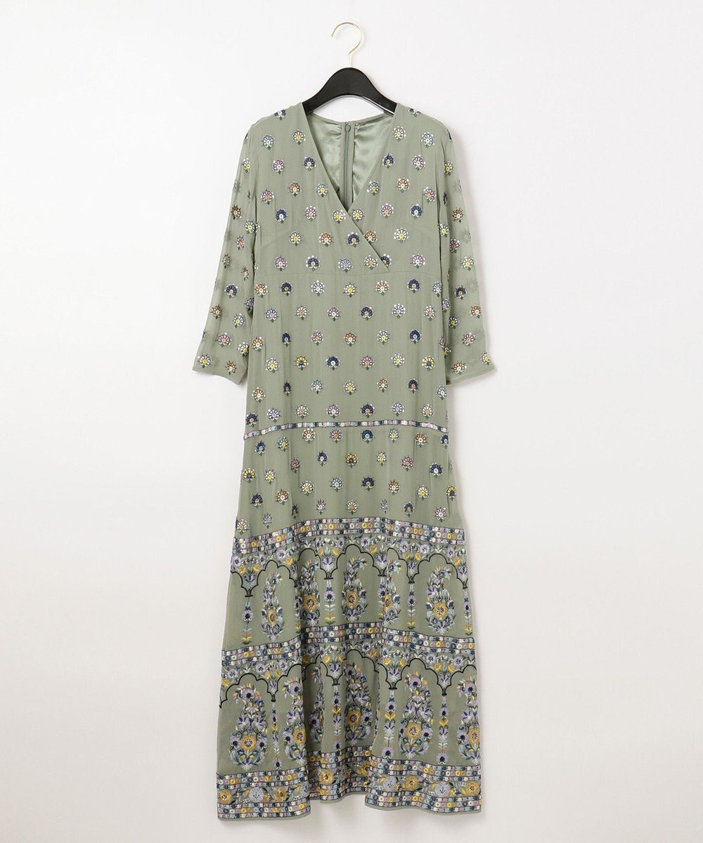エスニック刺繍ロングワンピース Grace Continental Grace Continental グレースコンチネンタル 通販