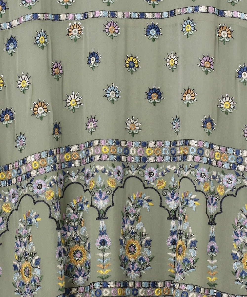 エスニック刺繍ロングワンピース Grace Continental Grace Continental グレースコンチネンタル 通販