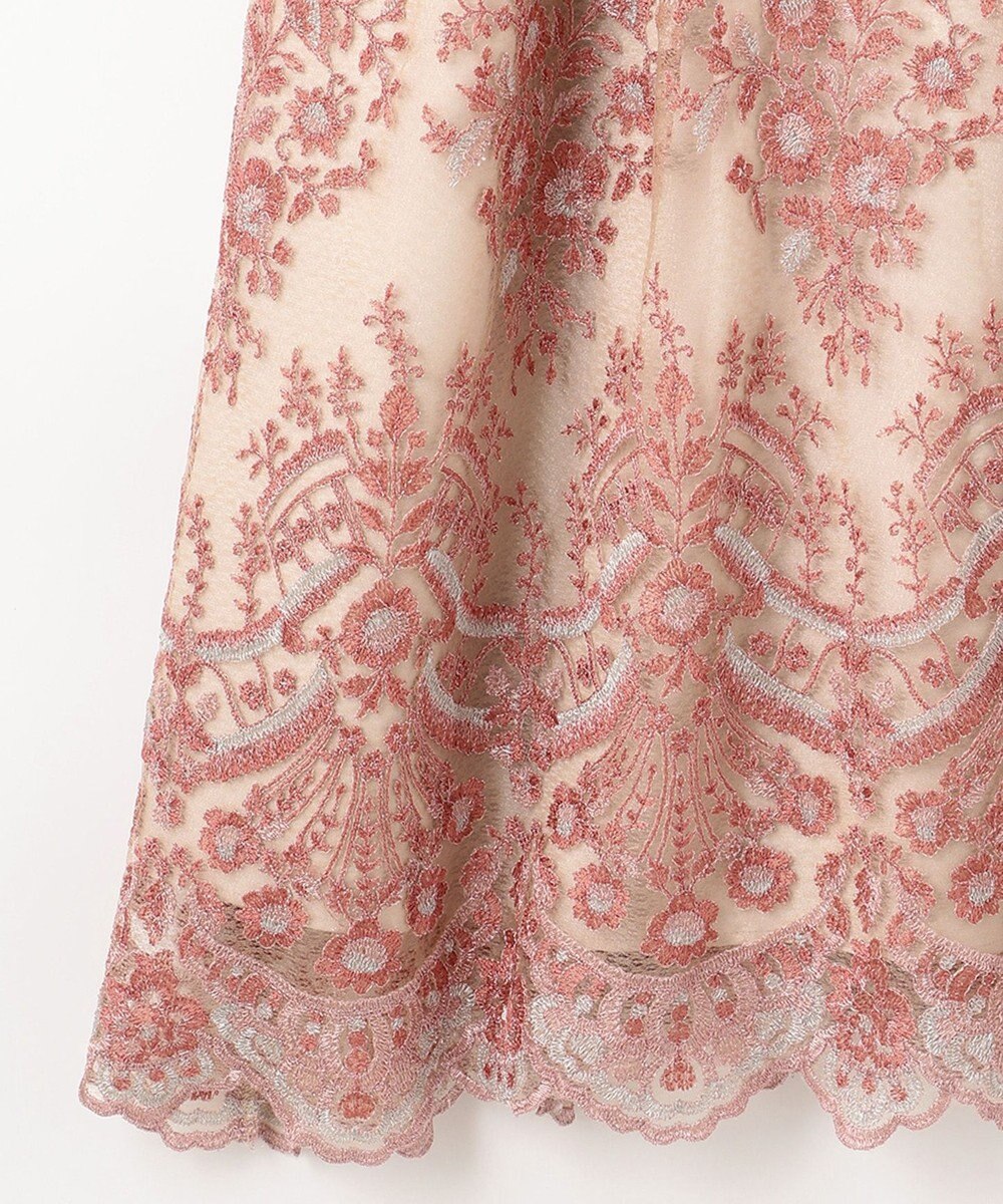 GRACE CONTINENTAL ラメフラワー刺繍ドレス　ワンピース　ロング