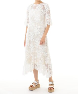 メッシュフラワーレースワンピース Grace Continental Grace Continental グレースコンチネンタル 通販