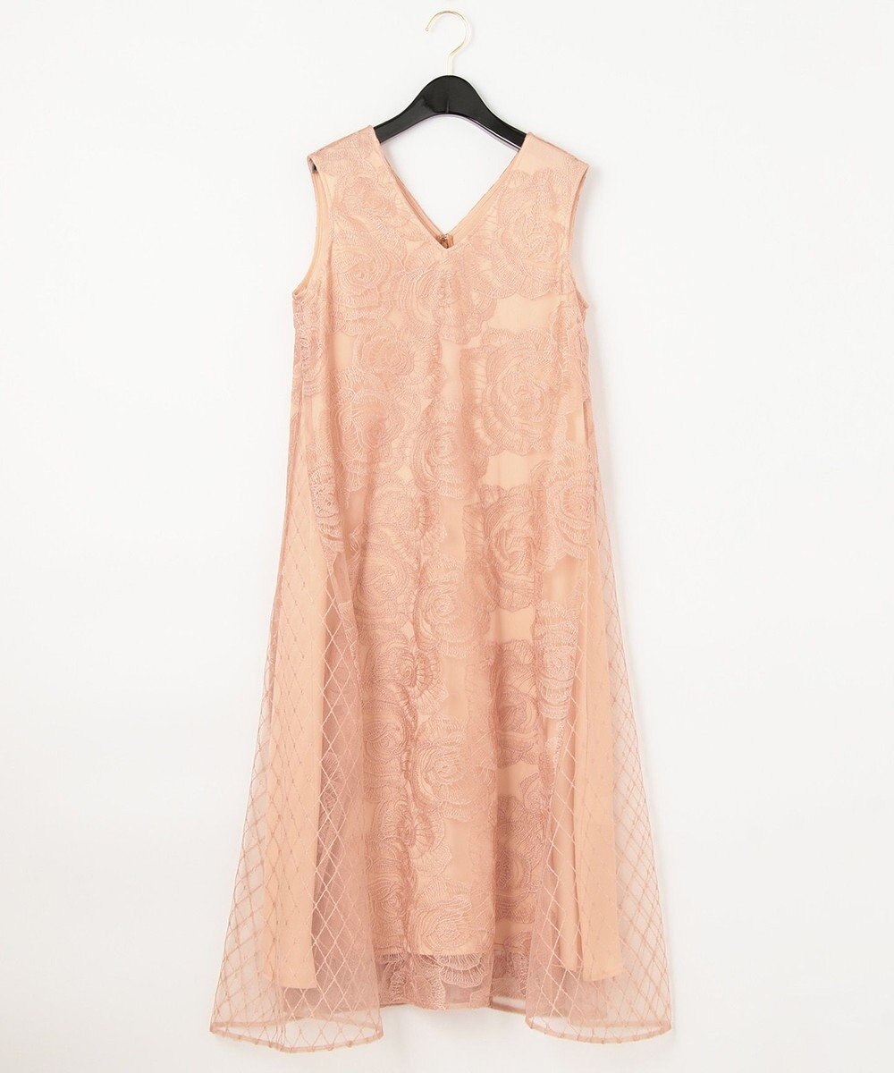 GRACE CONTINENTAL ローズembコンビドレス 