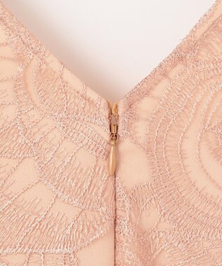 GRACE CONTINENTAL ローズembコンビドレス ピンク