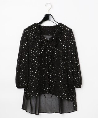 【福袋セール】 GRACE / 箔ドットプリントトップ CONTINENTAL GRACE | トップス