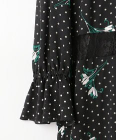 ドットプリントフラワー刺繍ワンピース / GRACE CONTINENTAL | GRACE 