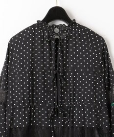 ドットプリントフラワー刺繍ワンピース / GRACE CONTINENTAL | GRACE 