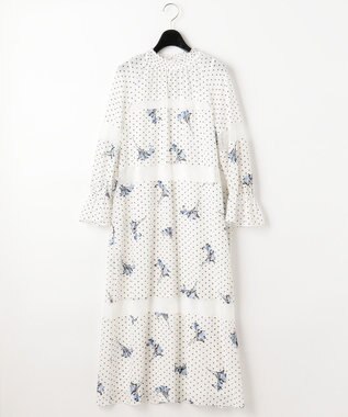 ドットプリントフラワー刺繍ワンピース Grace Continental Grace Continental グレースコンチネンタル 通販