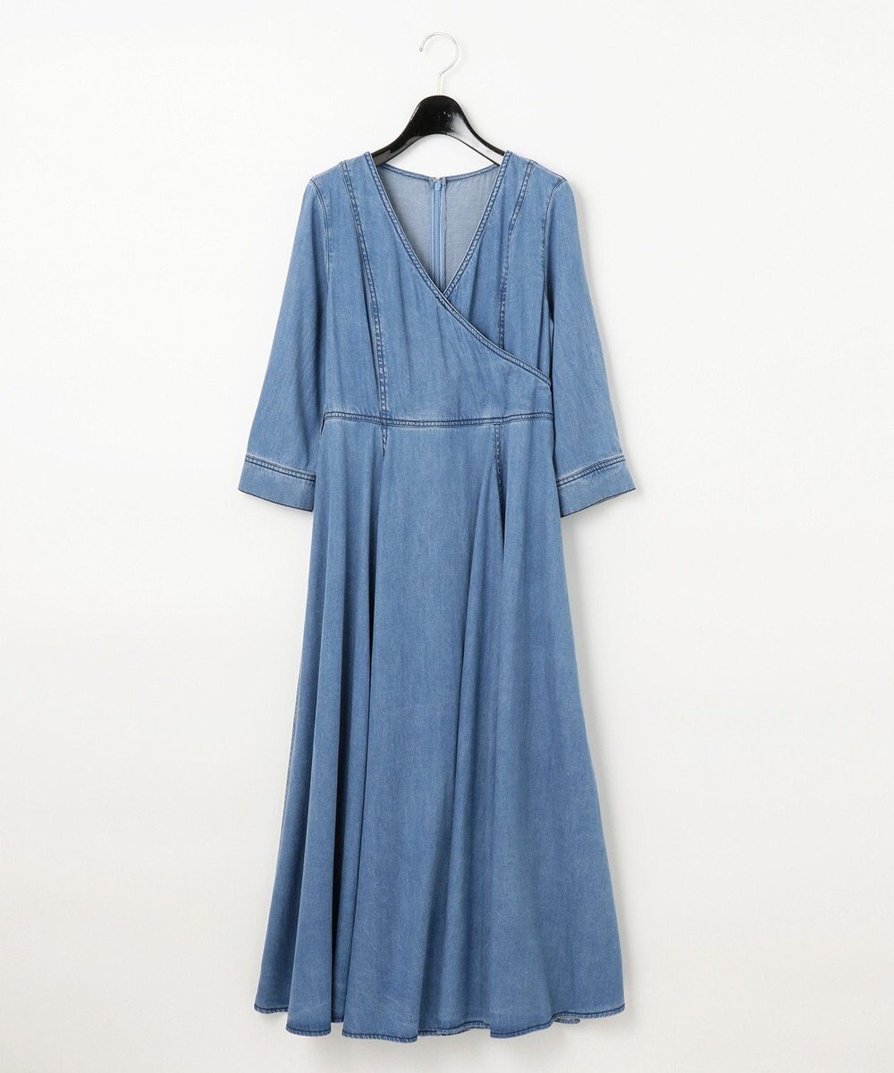 カシュクールデニムワンピース Grace Continental Grace Continental グレースコンチネンタル 通販