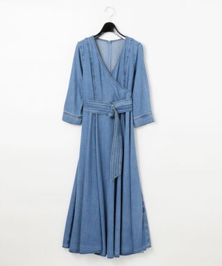 カシュクールデニムワンピース Grace Continental Grace Continental グレースコンチネンタル 通販