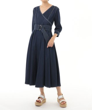 カシュクールデニムワンピース Grace Continental Grace Continental グレースコンチネンタル 通販