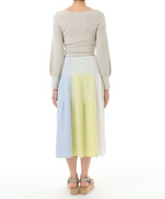 カシュクールニットワンピース, ベージュ, 36