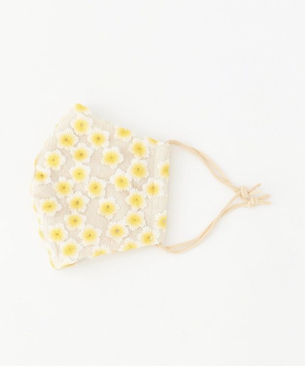 GRACE CONTINENTAL レースプリントマスク イエロー