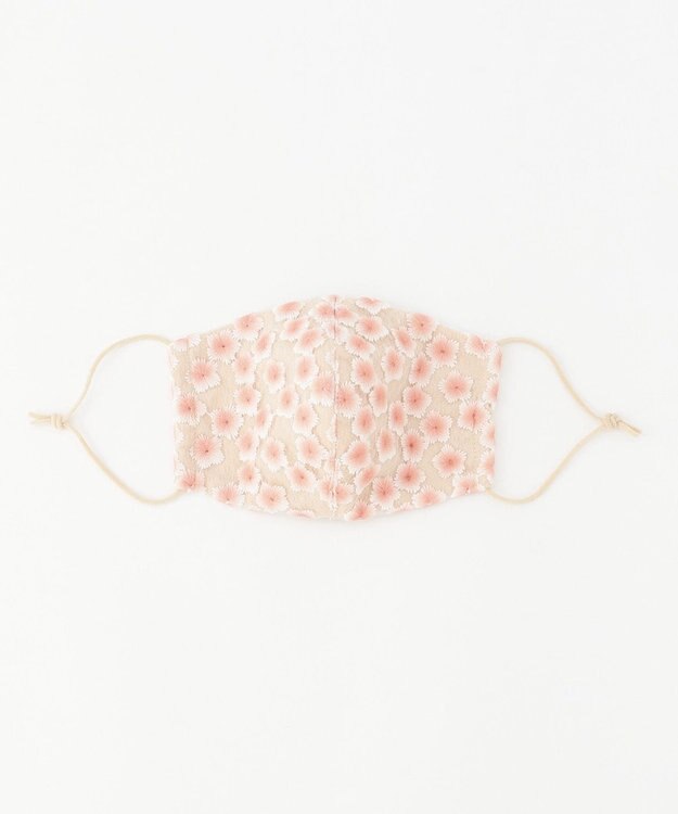 GRACE CONTINENTAL レースプリントマスク ピンク