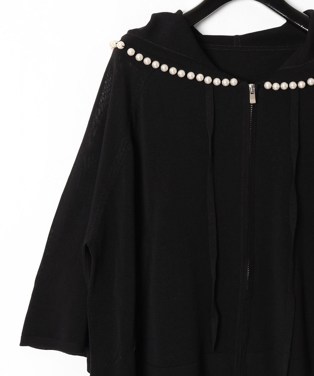 GRACE CONTINENTAL パールニットフーディー