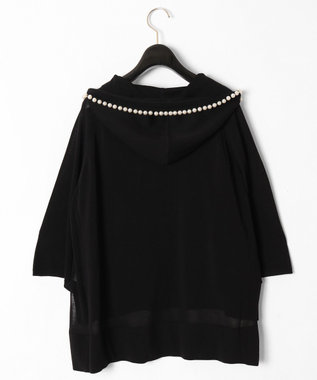 GRACE CONTINENTAL パールニットフーディー ブラック