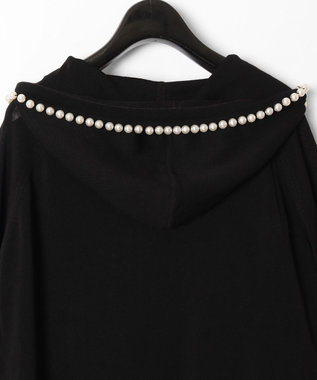 GRACE CONTINENTAL パールニットフーディー ブラック