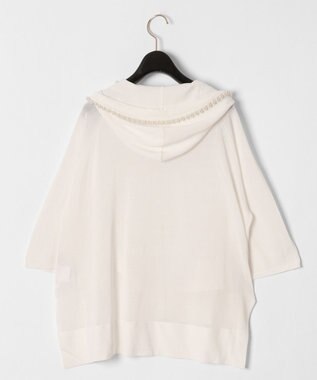 GRACE CONTINENTAL パールニットフーディー ホワイト