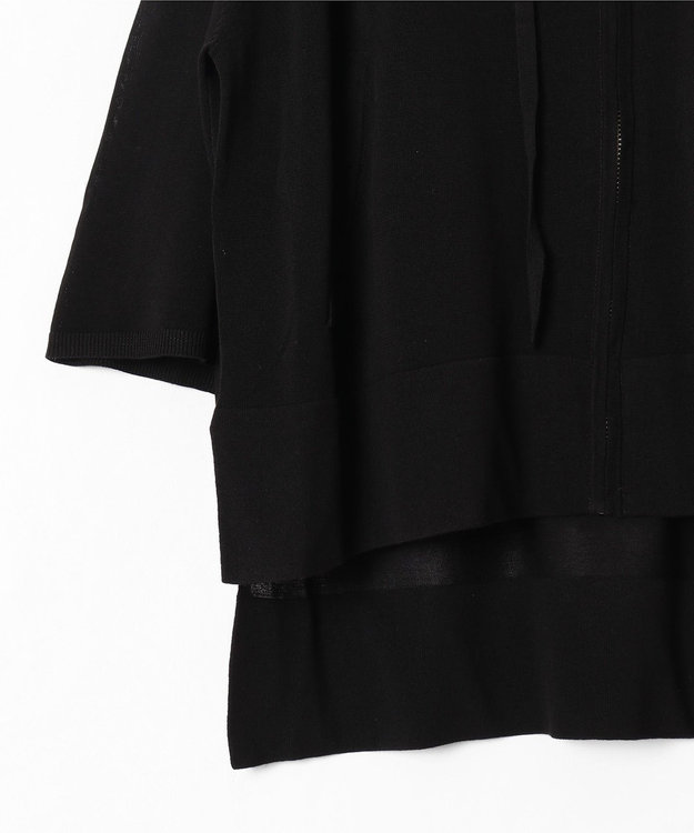 GRACE CONTINENTAL パールニットフーディー ブラック