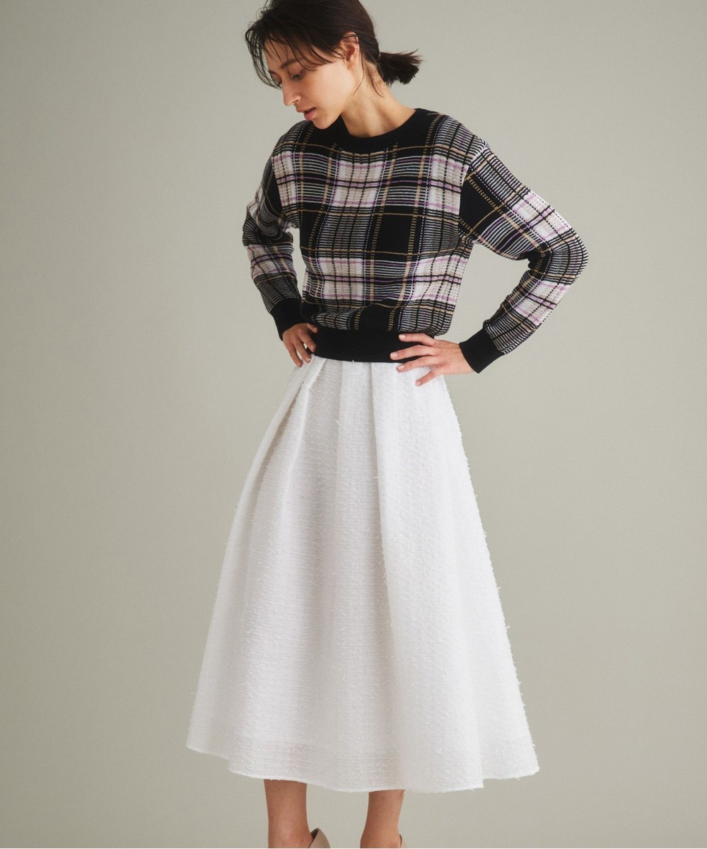 ジャージ切替ツイードワンピース / GRACE CONTINENTAL | GRACE