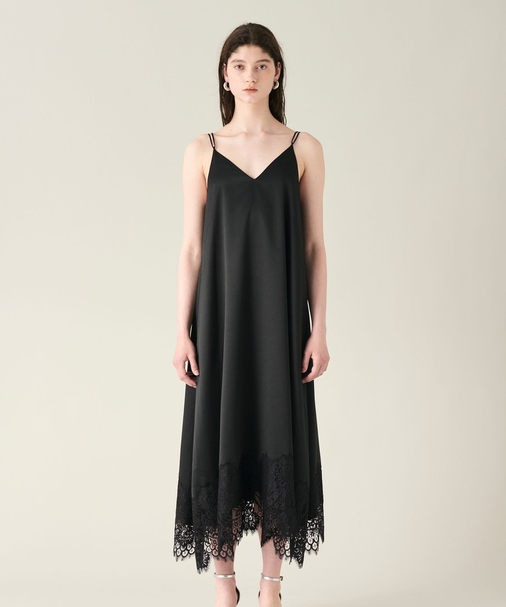 GRACE CONTINENTAL レースパッチワークドレス　グレー レースパッチワークドレス / GRACE CONTINENTAL | GRACE