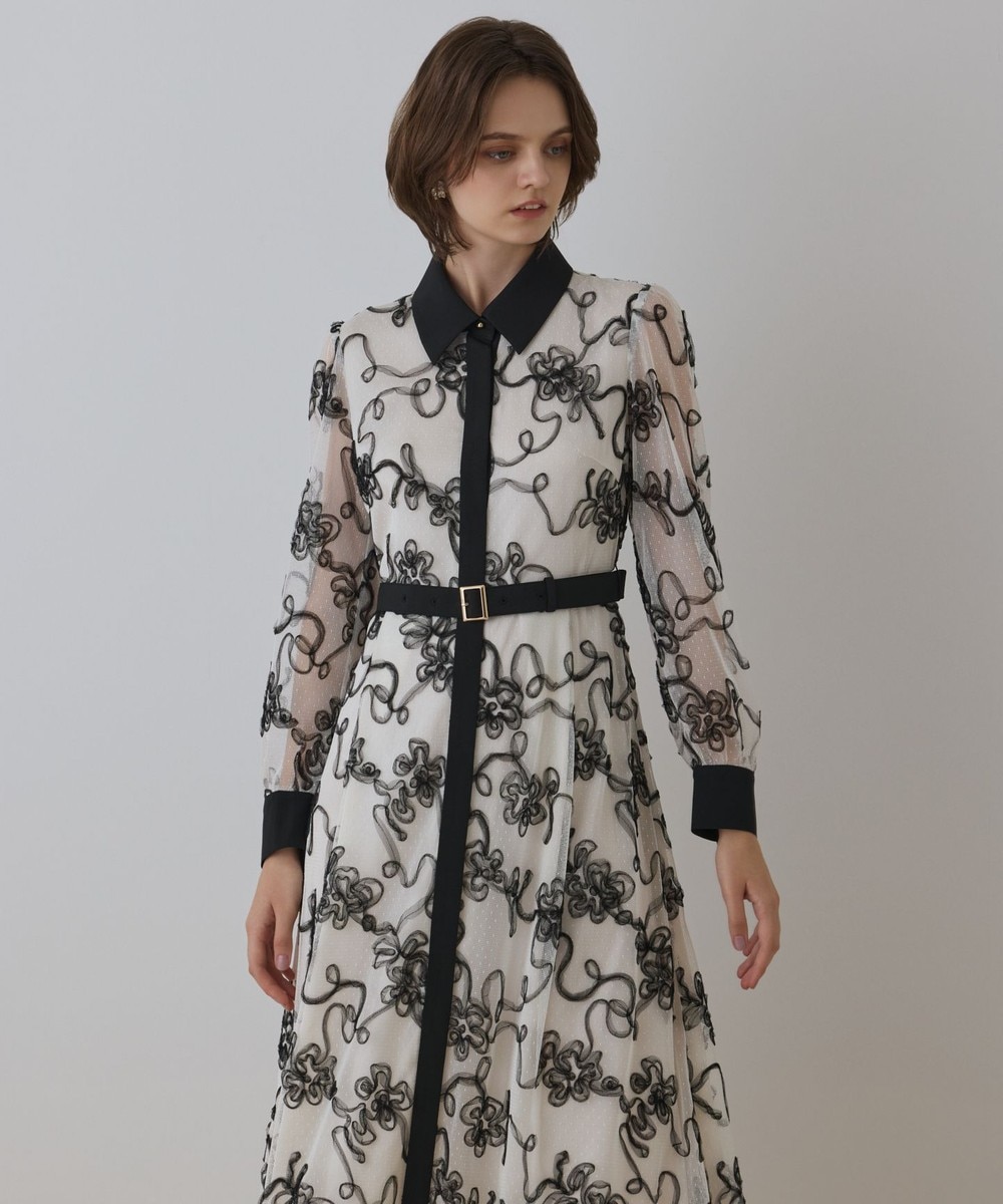 オーナメント刺繍フレアワンピース / GRACE CONTINENTAL | GRACE