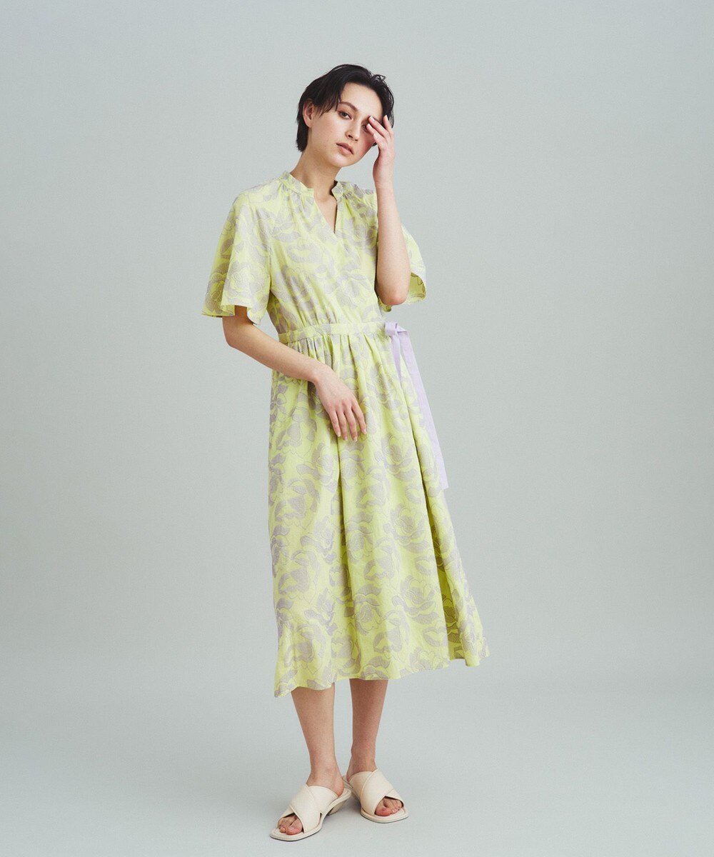 新品タグ付　ラメジャガードフレアワンピース　グレースコンチネンタル38 ラメジャガードフレアワンピース / GRACE CONTINENTAL | GRACE