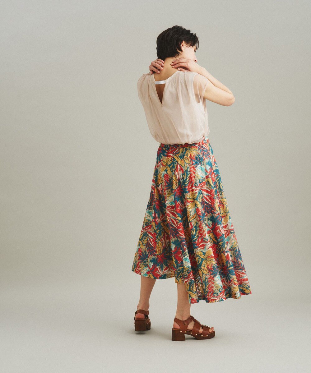 【新品タグ付き】グレースコンチネンタル　スター刺繍フレアドレス 刺繍フレアドレス / GRACE CONTINENTAL | GRACE CONTINENTAL