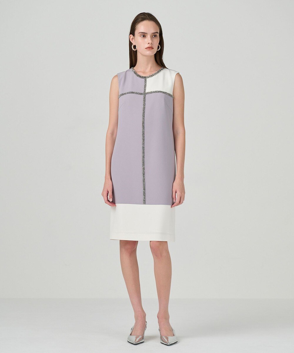 スクエアバイカラードレス / GRACE CONTINENTAL | GRACE CONTINENTAL