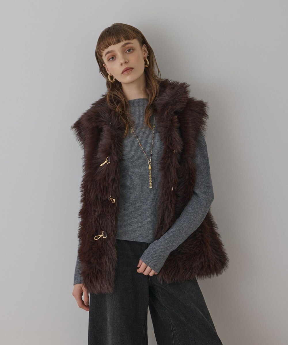 【新品未使用】モール チェック ブルゾン グレースコンチネンタル ダイアグラム Diagram（ダイアグラム） WOMEN ベスト GRACE CONTINENTAL グレース