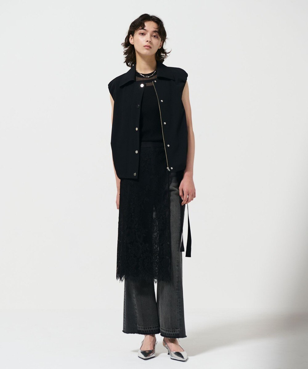 美品【GRACE CONTINENTAL】カットジャガードブラウス シフォンカットジャガードスカート / GRACE CONTINENTAL | GRACE