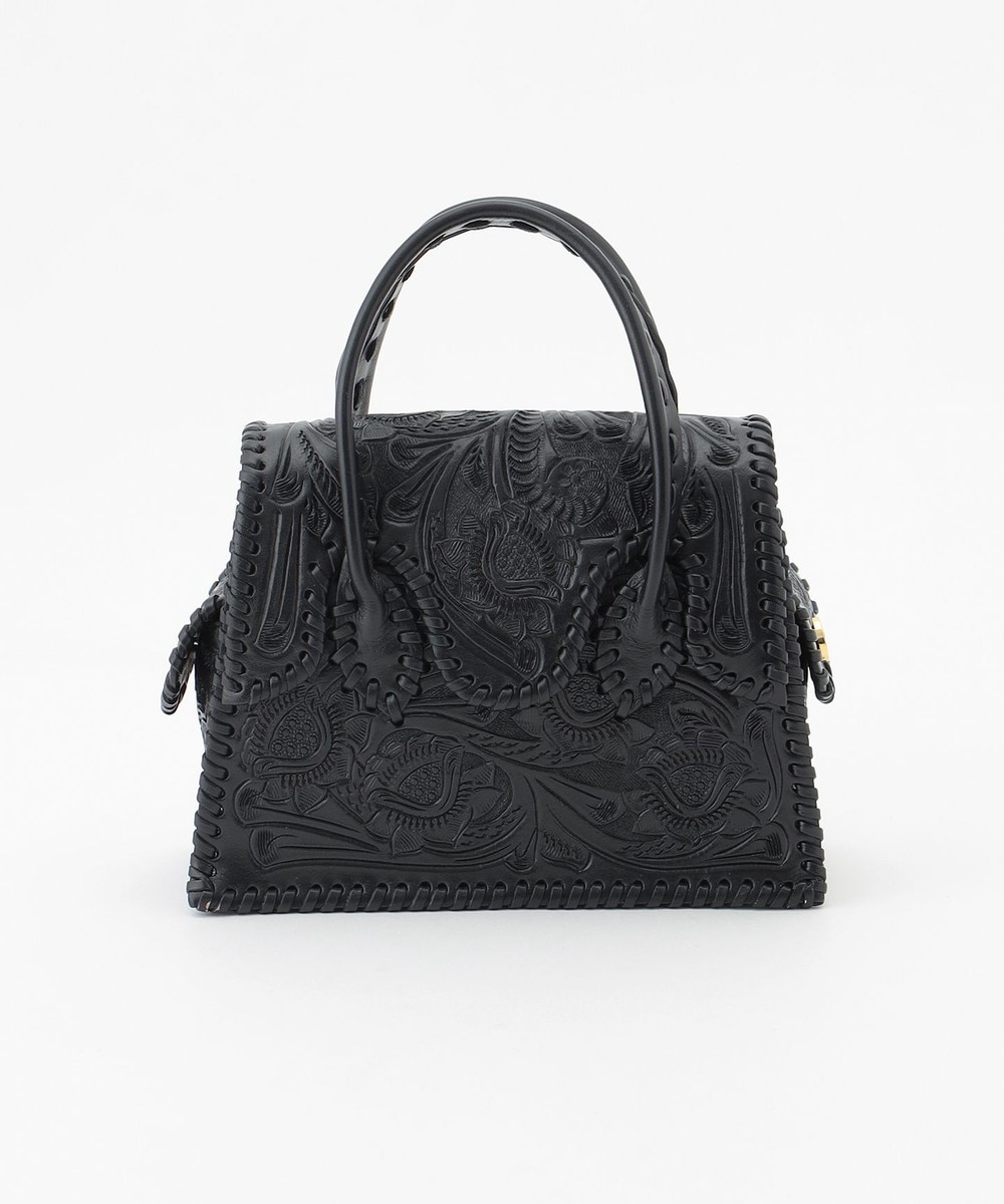 グレースコンチネンタル トロピカルデザインのレザーハンドバッグ WOMEN ハンドバッグ GRACE CONTINENTAL グレースコンチネンタル 通販