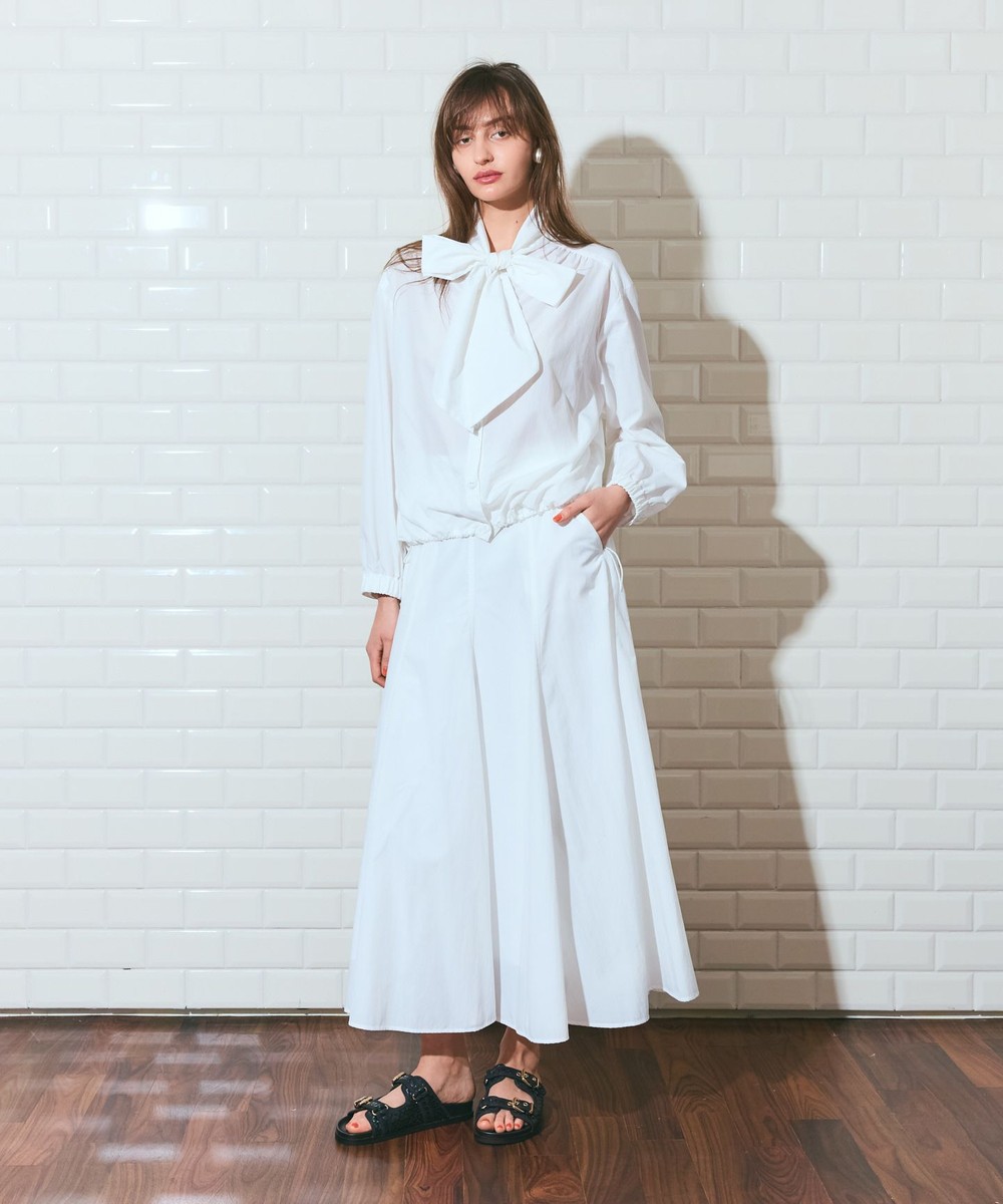 ペールブルーが美しい♪グレースコンチネンタル 裾フリルモヘヤウールトップス M/L】レーストップスヘム裾ドレス（ブルーグレー）DPSET0770のレンタル