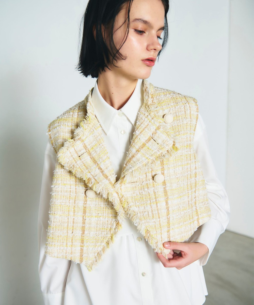 刺繍フリルノースリーブトップ / GRACE CONTINENTAL | GRACE