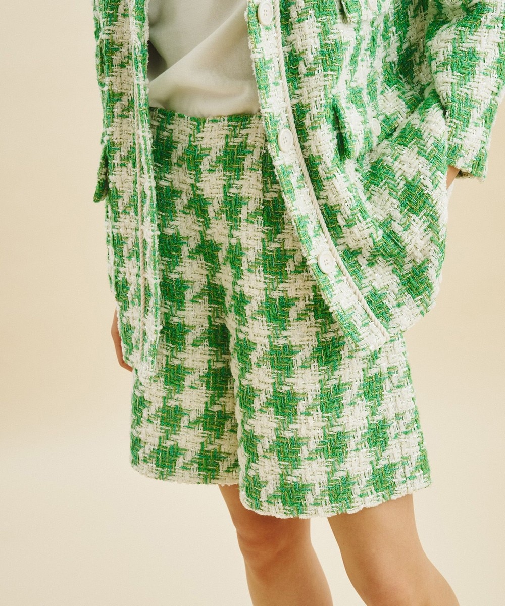 グレースコンチネンタル　ツイードジャージワンピース ジャージ切替ツイードワンピース / GRACE CONTINENTAL | GRACE