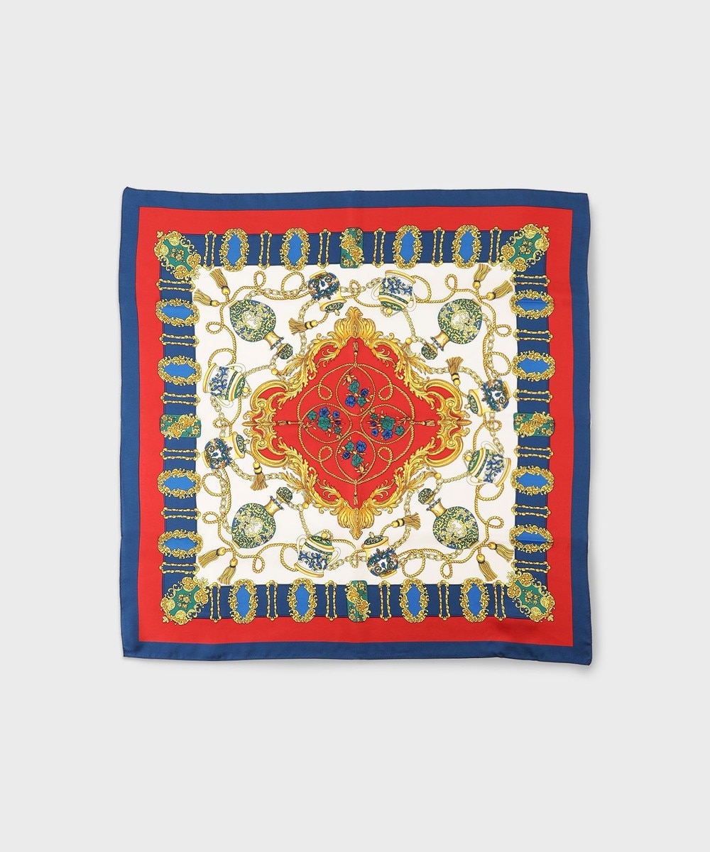 グレースコンチネンタルスカーフチュールワンピース　サイズ36 カーキ グレースコンチネンタルマリンスカーフワンピース秋にも